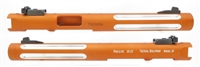 Tactical Solutions Pac-Lite 6" Silver Fluted Matte Orange 1/2"x28 threads