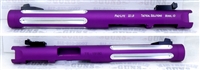 Tactical Solutions Pac-Lite 6" Fluted Matte Purple Silver Flutes 1/2"x28 threads