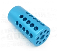 TacSol Tactical Solutions Turquoise Pac-Lite 1" Compensator Turquoise 1/2"x28