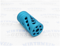 Tactical Solutions PERFORMANCE SERIES Pac-Lite 1" Compensator Matte Turquoise  1/2"x28