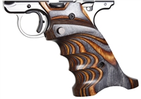 Volquartsen Laminated Wood Pistol Grips Ruger MK IV Brown & Gray VCTRGâ€‘4â€‘BGâ€‘R