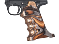 Volquartsen Laminated Wood Pistol Grips Ruger MK IV  22/45 Brown-Gray- VF45TGâ€‘BG