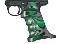 Volquartsen Laminated Wood Pistol Grips Ruger MK IV  22/45 Green- VF45TGâ€‘GR