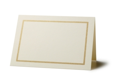 Gold Border Seating Cards