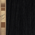 A List Flat Tip, Pre Bonded Remy Human Hair Extensions 22" Colour 1B