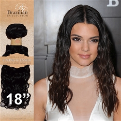 Unprocessed Virgin Brazilian Jackson Curl Human Hair Weft 18 Inches. 100g