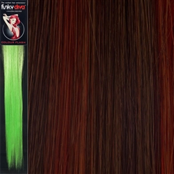 Colour Flash 16 inches Synthetic Clip in Hair Extensions Colour 4/350