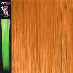 Colour Flash 16 inches Synthetic Clip in Hair Extensions Colour Orange