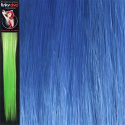 Colour Flash 16 inches Synthetic Clip in Hair Extensions Colour Royal Blue