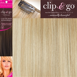 Clip and Go 4 High Heat Fiber Clip In Hair Extensions 18" Colour 18/PB