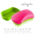 Dessata Mini Detangling Hairbrush Fuchsia & Lime