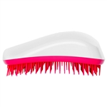 Dessata Detangling Brush. White and Fuchsia