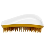 Dessata Detangling Brush. White and Gold