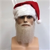 Medium Length Father Christmas Beard and Moustache Set