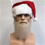 7. Medium Length Father Christmas Beard and Moustache Set