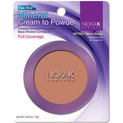 Warm Beige Mineral Cream to Powder Foundation by Nicka K