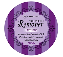 Lavender Fragrance Nail Polish Remover Pads