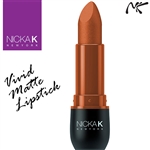 Vivid Matte Tenne Coloured Lipstick by Nicka K New York