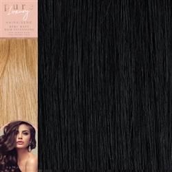 120 Grams Straight Weft Pure Luxury Hair Extensions 18 Inches Colour 1