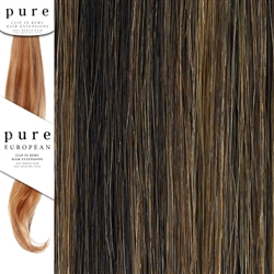 Pure Remy Clip In Hair Extensions 18 Inches Colour P4/27