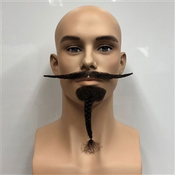 Plaited Chin Beard with Moustache