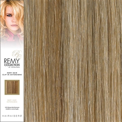 Hairaisers Remy Clip In Human Hair Extensions Colour 27/SB 20 Inches