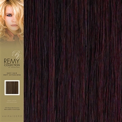 Hairaisers Indian Remy Human Hair Weft Extensions Colour 99J 16 Inches