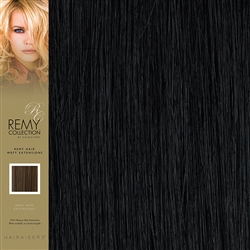 Hairaisers Indian Remy Weft Human Hair Extensions Colour 1 18 Inches