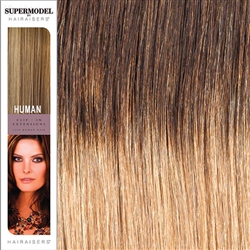 Supermodel 18 Inches Ombre Colour 2/18 Clip In Human Hair Extensions
