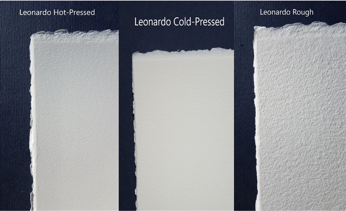 Hahnemuhle Leonardo watercolor, Heavy Weight 600 gsm, Watercolour, natural white, mould made