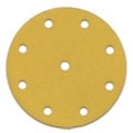 5" x 9 Hole Hook and Loop<br>Gold Discs 800 grit