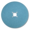 7" x 7/8" Blue Zirconia Paper Heavy Duty Edger Sanding Discs with Slots 60 grit
