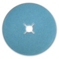 7" x 7/8" Blue Zirconia Paper Heavy Duty Edger Sanding Discs with Slots 100 grit