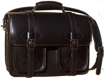 Scholar with pockets Leather Briefcase