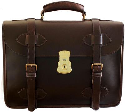 1945 US Army Leather Briefcase Single Compartment