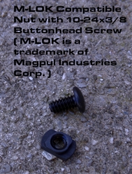 M-LOK Compatible Nut and Buttonhead Screw