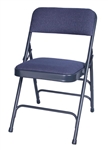 Discount Blue Fabric Metal Folding Chair