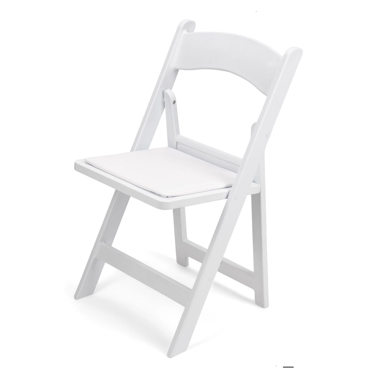 White resin WEDDING folding chair, Discount Resin Folding Chairs - SILLA PLEGABLE DE RESINA BLANCA AL POR MAYOR