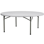 60" Round Plastic Free Shipping,  Massachusetts  Table Wholesale Prices for Round Plastic Folding Tables,,