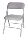 Discount Prices Gray Metal Vinyl Padded Chair