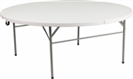 Discount 72" Round Folding Table, Commercial Hotel Quality Folding Table