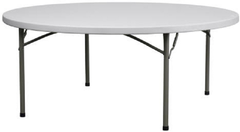 Discount 72" Round Folding Table, Commercial Hotel Quality Folding Tables