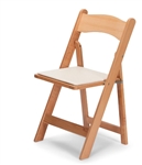 Natural  Wood Folding Chair Discounted Pirces