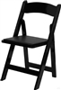 FREE SHIPPING - BLACK  WOOD  Padded Folding Chairs