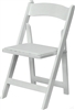 FREE SHIPPING - White WOD  Padded Folding Chairs