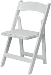 FREE SHIPPING - White WOD  Padded Folding Chairs