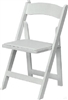 DISCOUNT WHITE WOOD FOLDING CHAIR