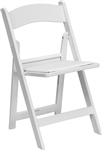 FREE SHIPPING - White Resin Padded Folding Chairs
