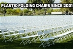Free Shipping White Plastic Folding Chairs