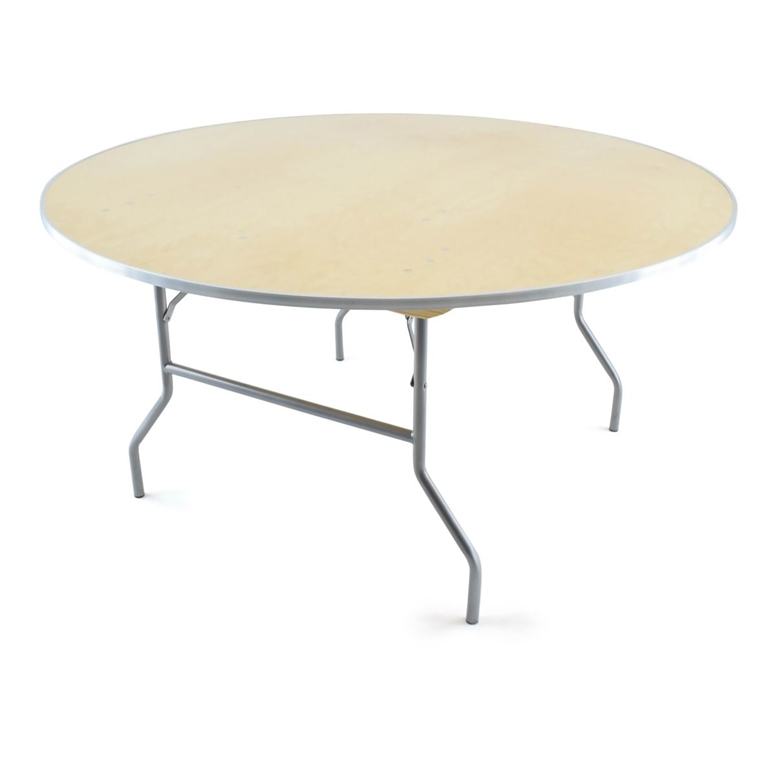 60" Wood Round Folding Tables | Hotel Banquet Folding Tables | Round Tables | WHOLESALE Tables